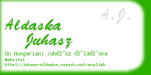 aldaska juhasz business card